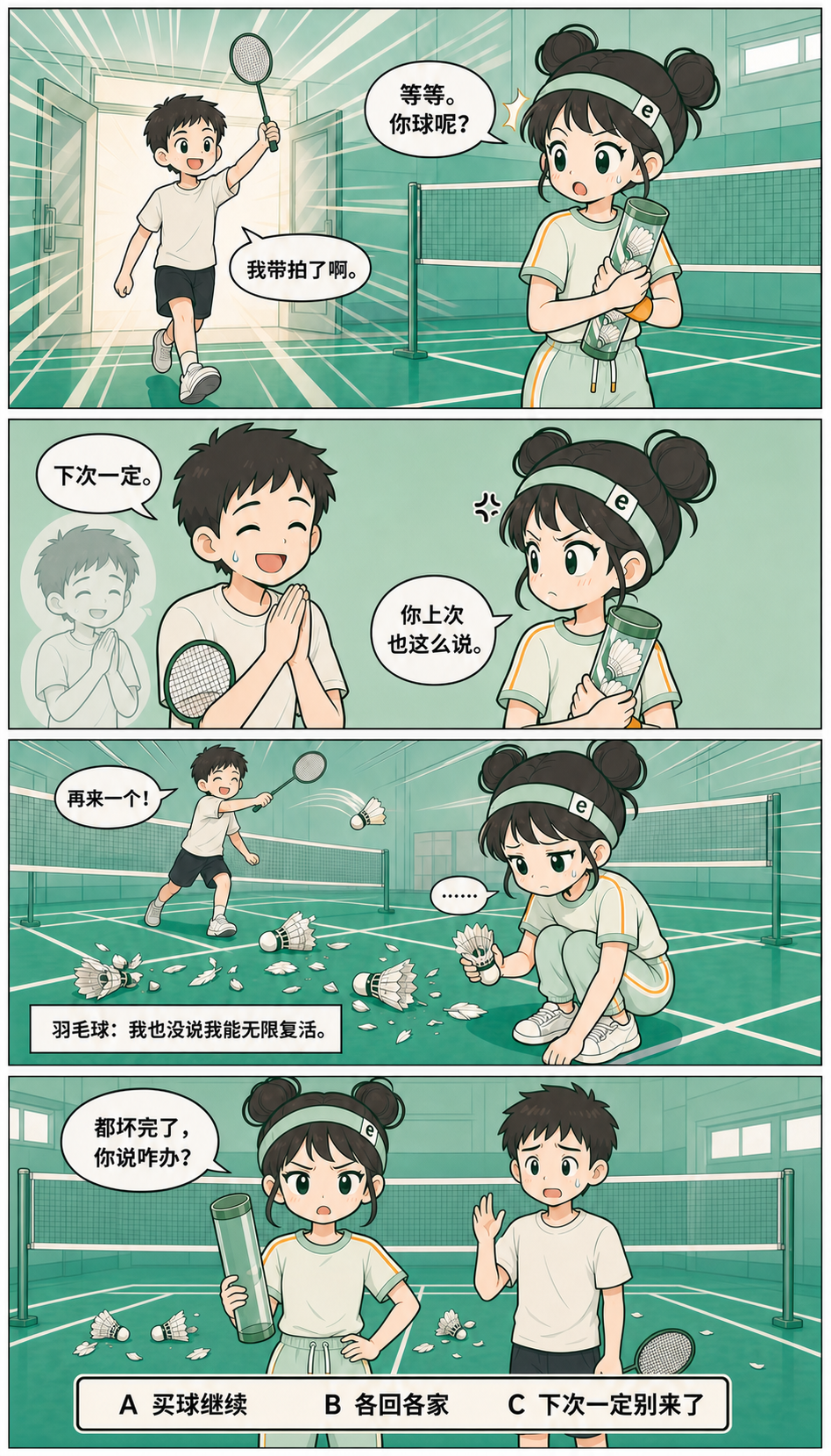 球友来了，但球又没带