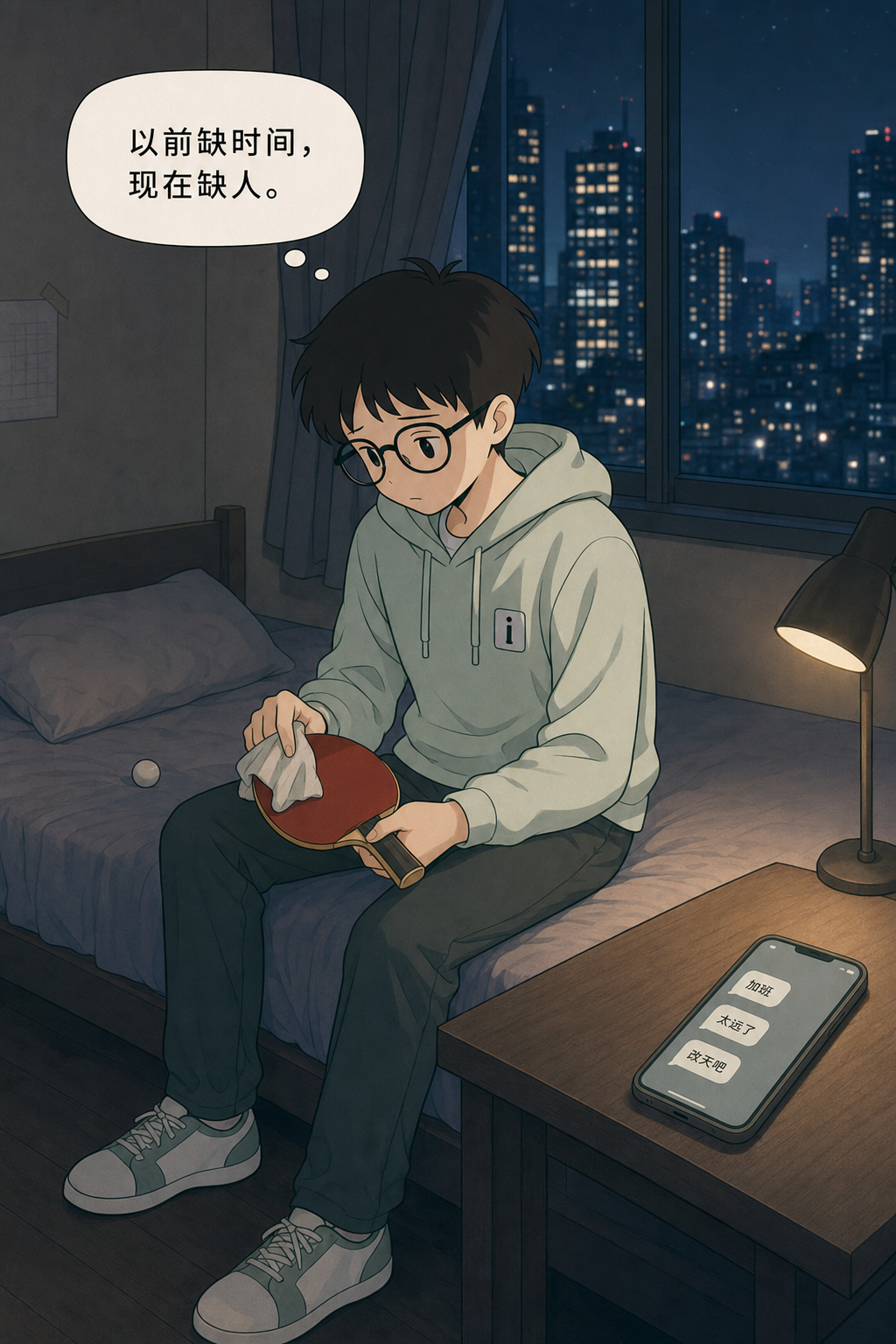 一个人回到房间