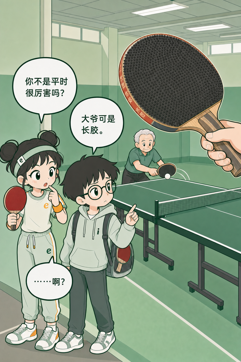 小e发现对面是长胶